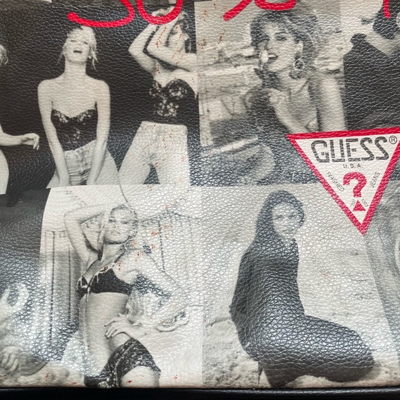 GUESS: 30 Sexy Years! Limited Addition Faux Leather Tote Bag - Picture 6 of 7